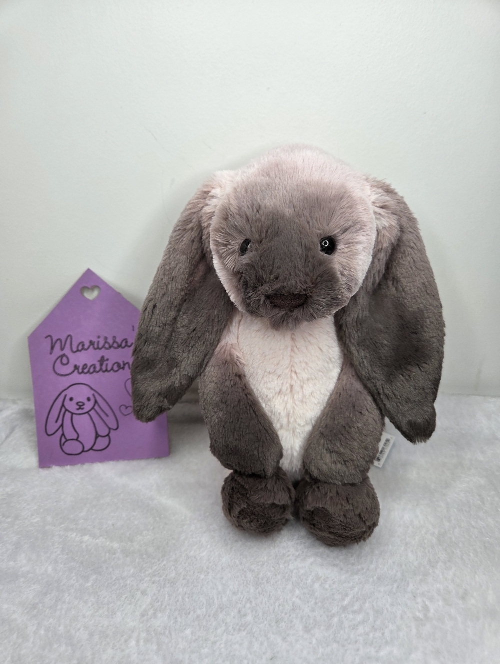SOLD BNWT Customized Jellycat Medium Bashful Bunny "Cosmo"
